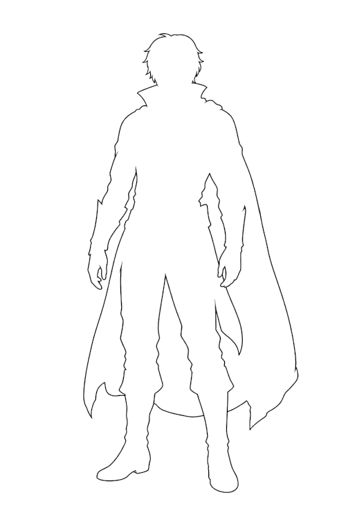 A placeholder silhouette of your character